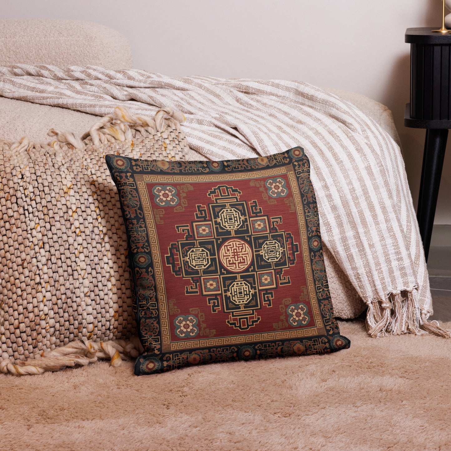 Temple Path - Premium Pillow