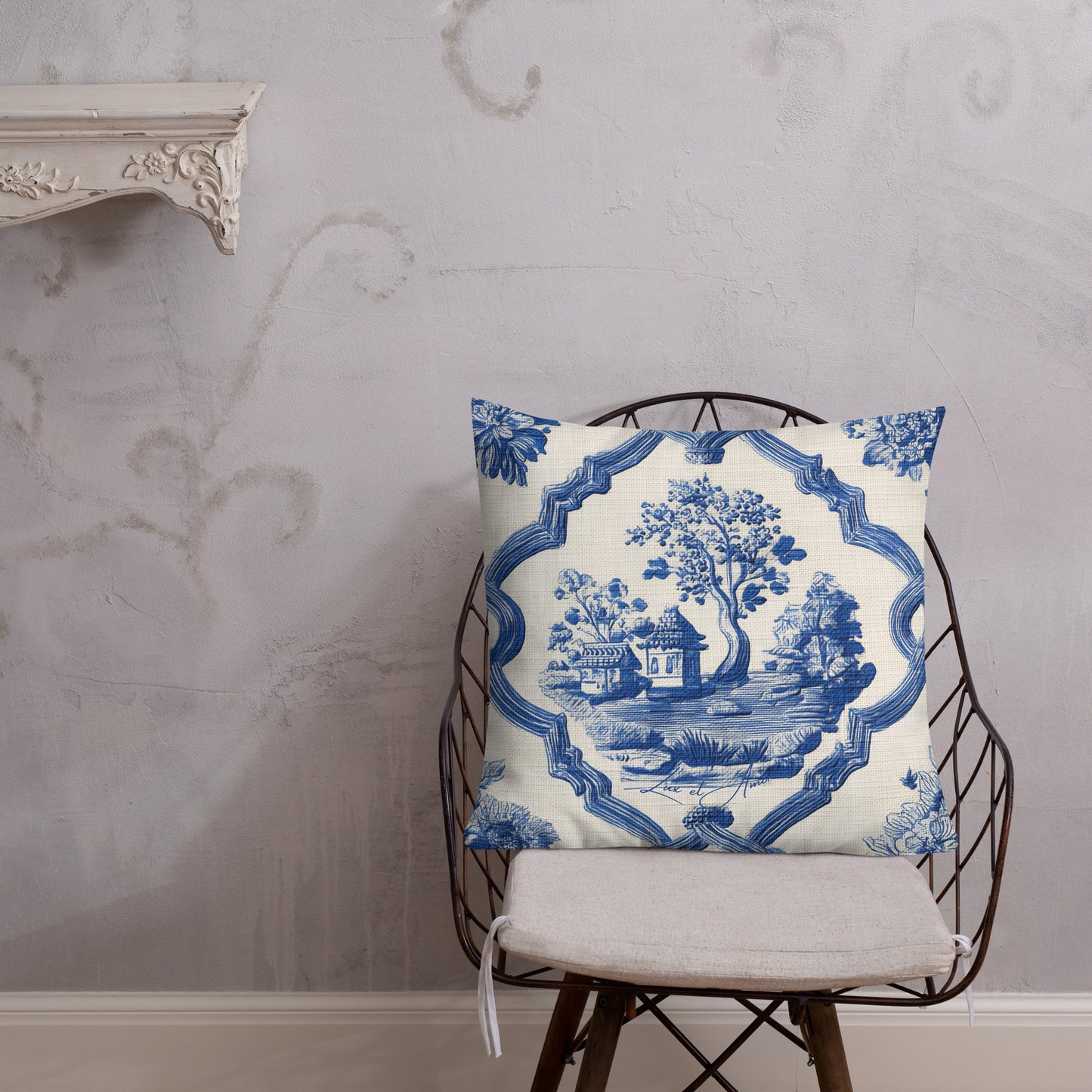 Blue Reverie - Premium Pillow