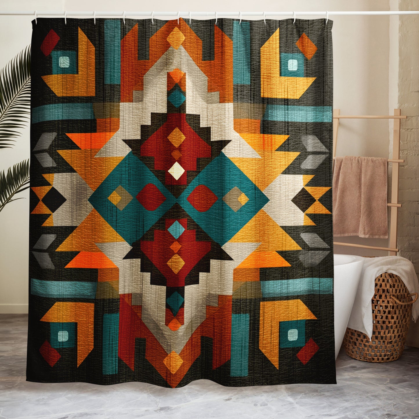 Navajo Bold - Shower Curtain