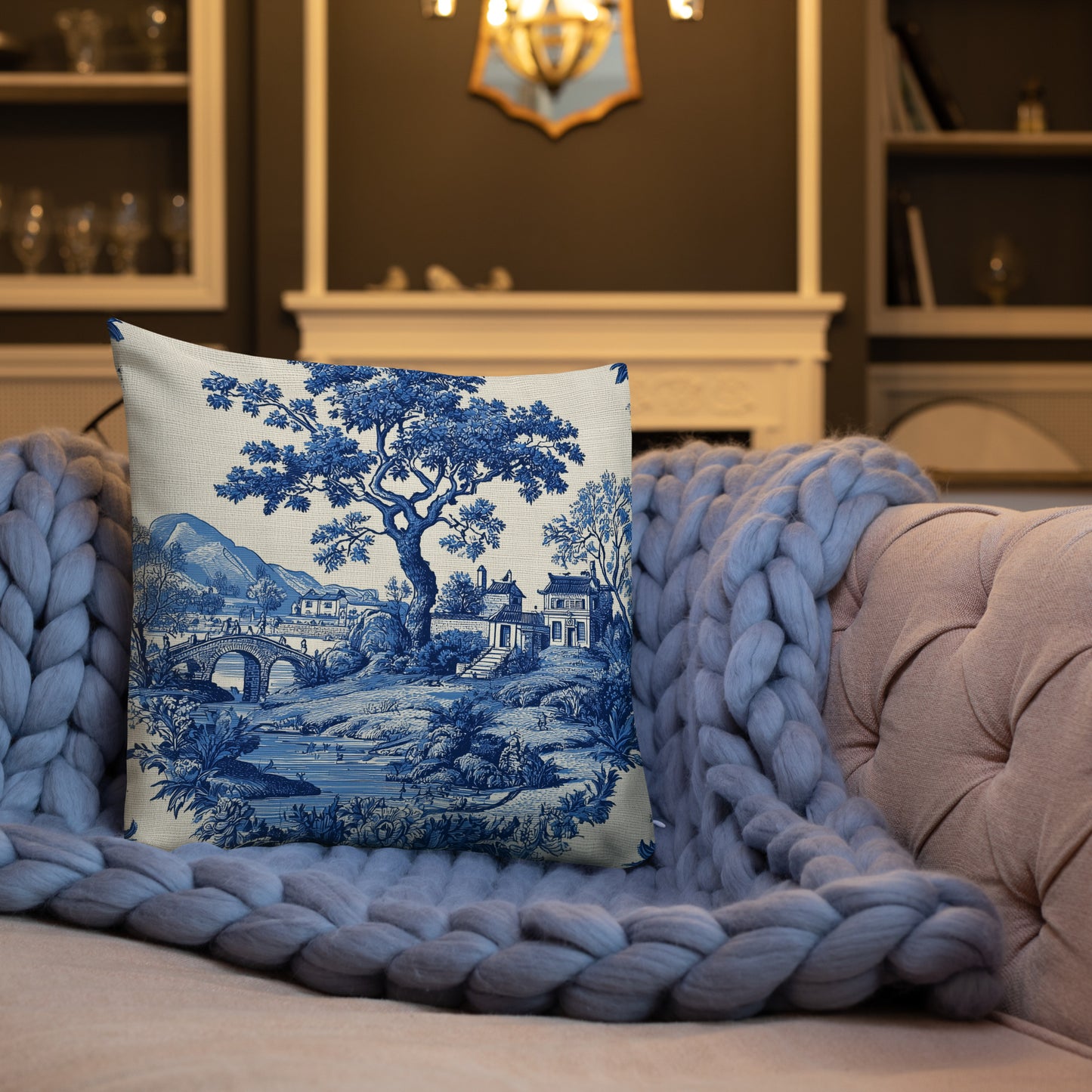 Blue Reverie - Premium Pillow
